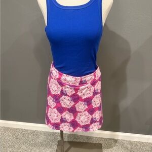 Tranquility by Colorado Clothing Pink and Purple Floral Mini Skirt